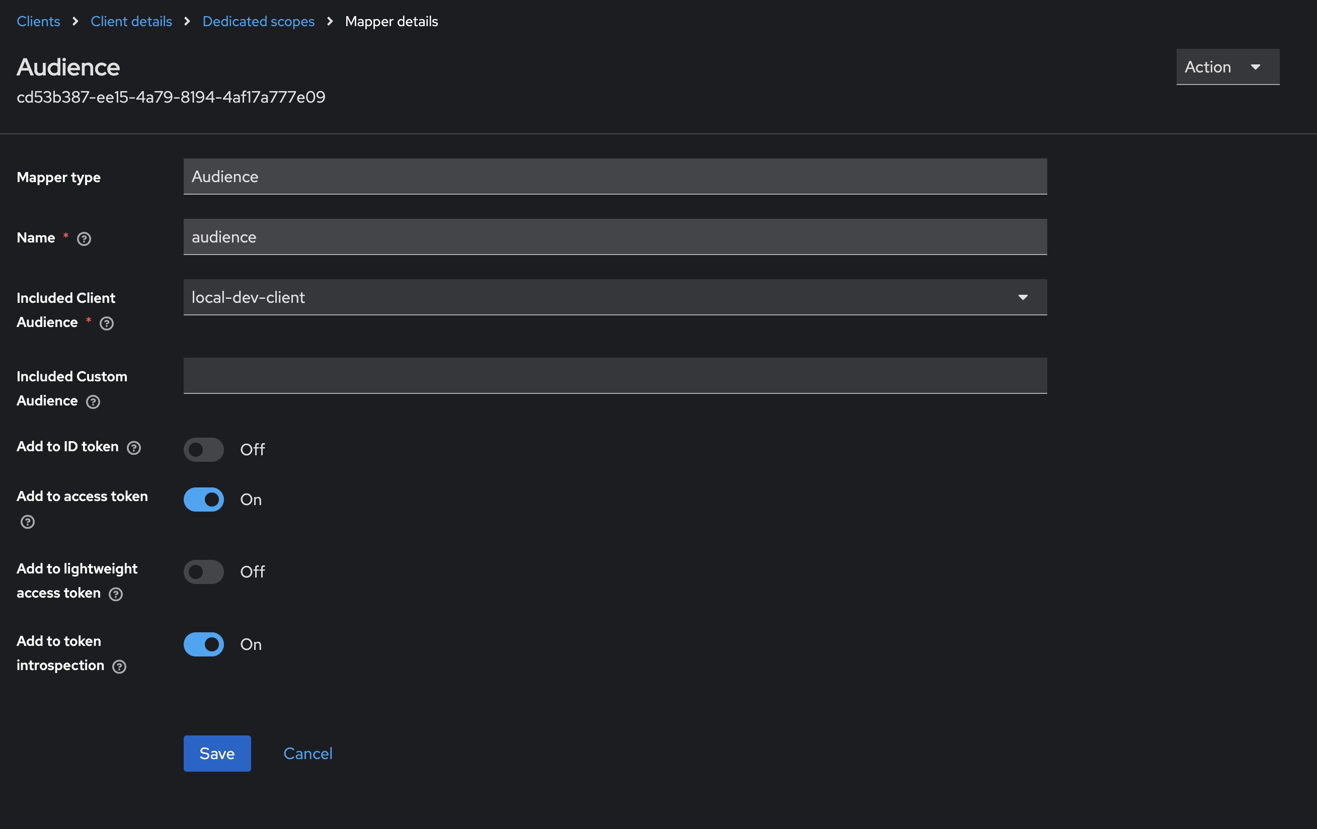 Adding audience mapper